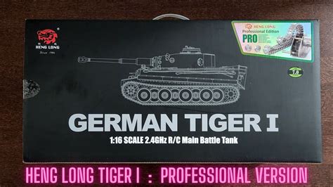 Heng Long Tiger I German Tank 116 Scale 헝룽사 Rc 탱크 116 독일 타이거 I 전차