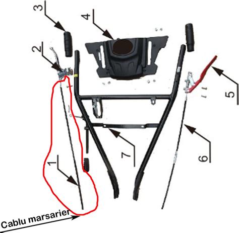 Cablu Marsarier Motocultor Ruris K K Model