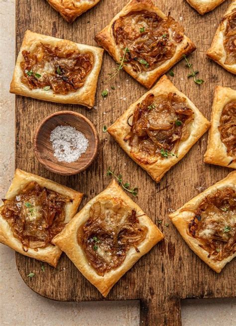 Caramelized Onion Puff Pastry Tarts