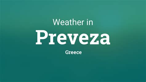 Weather for Preveza, Greece