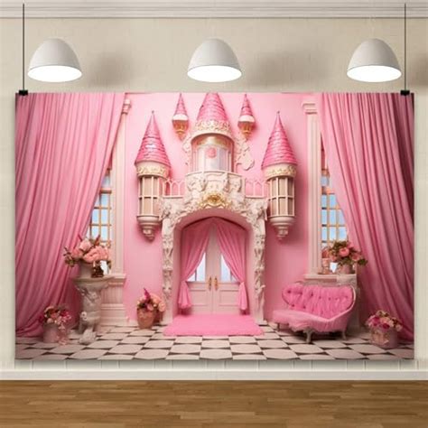 Lfeey 7x5ft Fantasy Castle Photography Backdrop Flower