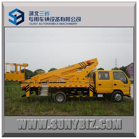 20m Telescopic Booms Isuzu 600p Aerial Platform Truck China High