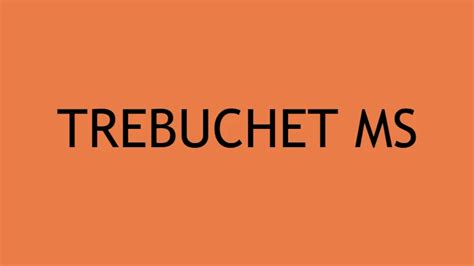 Trebuchet MS font - ActionFonts.com