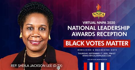 Texas Congresswoman Sheila Jackson Lee Receives NNPA 2020 National ...