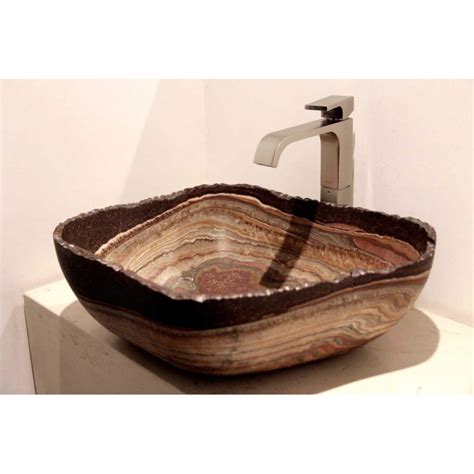 Lavabo Nix Rojo Irregular Premium X X Cm Oniko Stone El