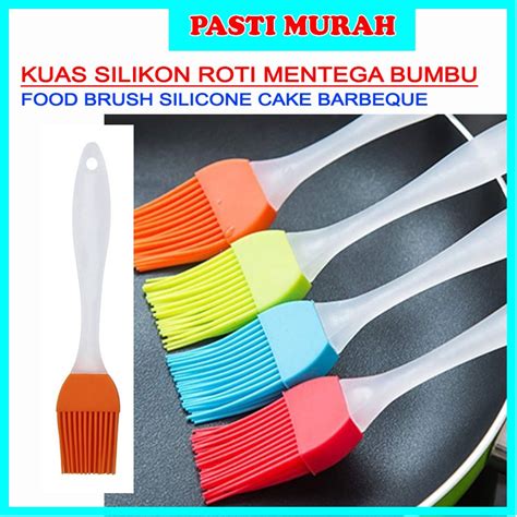 Jual KUAS SILIKON ROTI MENTEGA BUMBU FOOD BRUSH SILICONE CAKE BARBEQUE