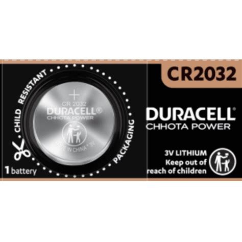 Duracell Speciality CR2032 Lithium Coin Battery 3V