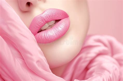 Sexual Full Lips Natural Gloss Of Lips And Woman S Skin Increase In