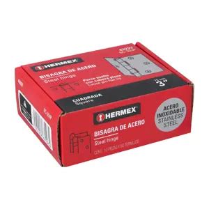 Bc P Truper Bisagra Cuadrada Acero Inox Cabeza Plana Hermex