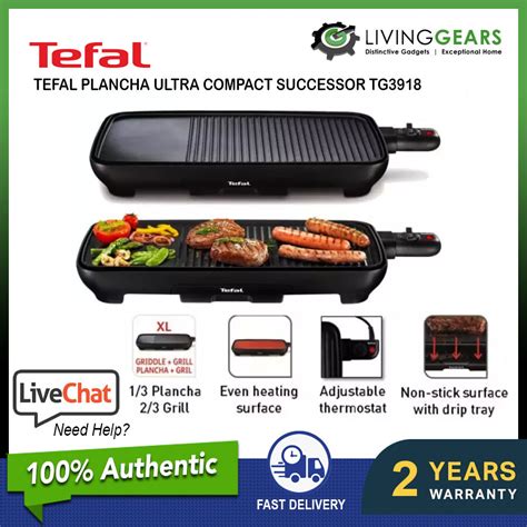 Tefal Tg Cb Plancha Malaga Ultra Compact Successor Table