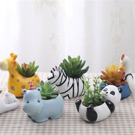 Small Animal Shaped Planters at Leo Grimes blog