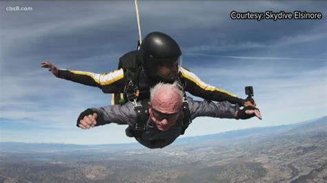 Veteran goes skydiving in Lake Elsinore to celebrate 90th birthday ...