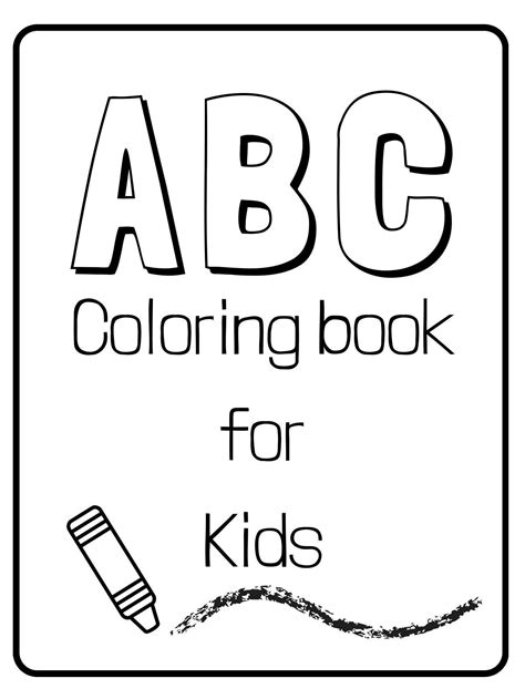 Kids ABC Coloring Book Digital Download Abc Printable - Etsy | Abc for ...