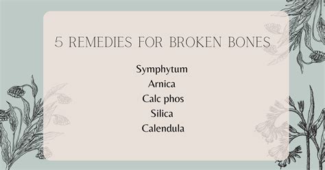 The 5 Best Homeopathic Remedies for Broken Bones - Emily Frye Homeopathy