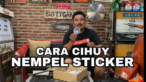 Tips Nempel Sticker Di Vespa YouTube