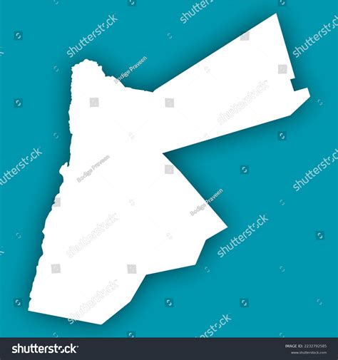 Jordan Country Map Image Jordan Stock Illustration 2232792585