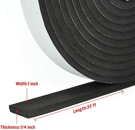 Waterproof Sealing Strip Neoprene Single Sided Adhesive Eva Seal High