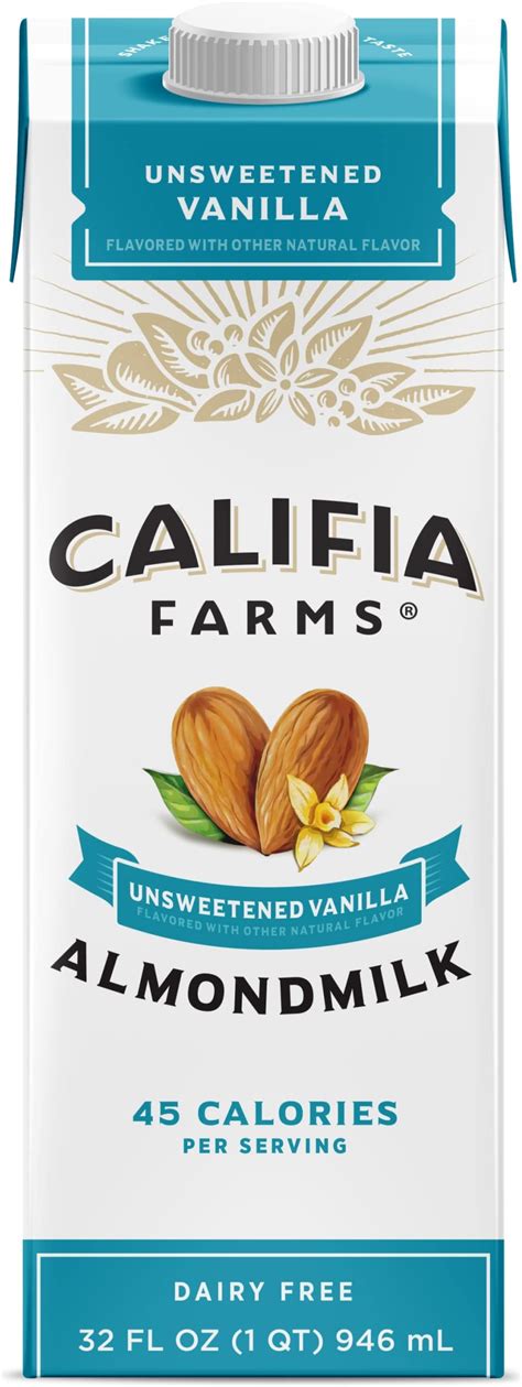 Amazon Califia Farms Unsweetened Vanilla Almond Milk Oz