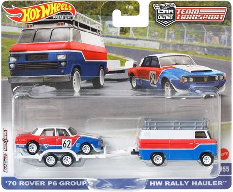 Hot Wheels Collector Veh Culo De Colecci N Rally Van Con Trailer A Escala Para Ni Os De
