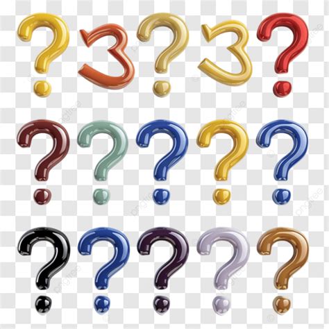 Question Mark Icon Set Of Different Colours Question Mark Icon Set