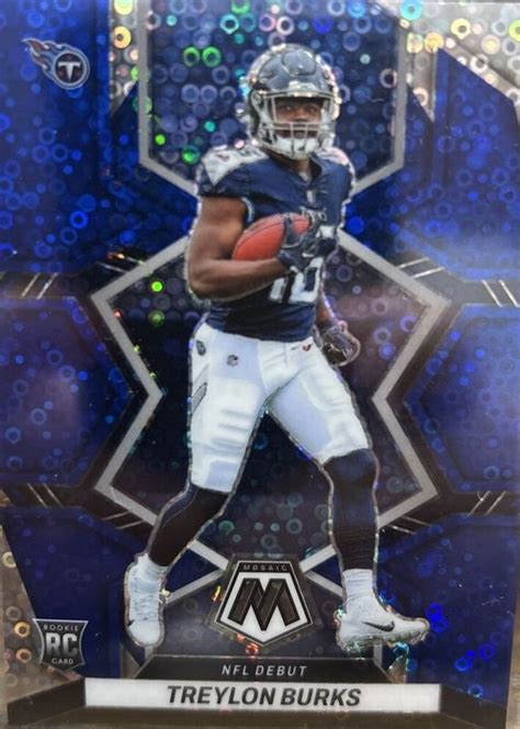 Treylon Burks Mosaic No Huddle Blue Psa Price Guide