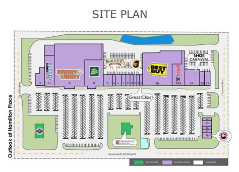 Hamilton Place Mall Map