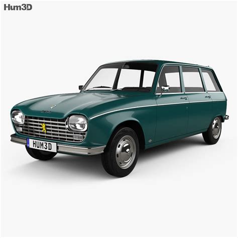 Peugeot 204 Break 1966 3D model - Vehicles on Hum3D