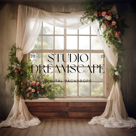 9 Windows Set of Digital Backdrops Wedding Backdrop Maternity ...