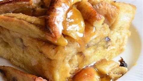 Peanut Butter Bread Pudding With Bananas Foster Sauce Brenda Gantt Recipes