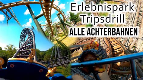 Alle Achterbahnen Im Erlebnispark Tripsdrill 2023 YouTube