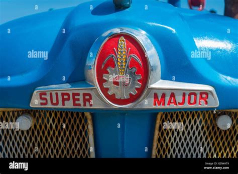 Badge On A 1963 Fordson Super Major Tractor Stock Photo Alamy