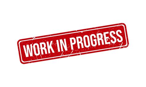 Work in Progress Stamp Vector Illustrati Gráfico por Mahmudul-Hassan
