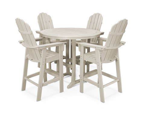 Vineyard 5 Piece Nautical Trestle Dining Set Outdoor Furniture