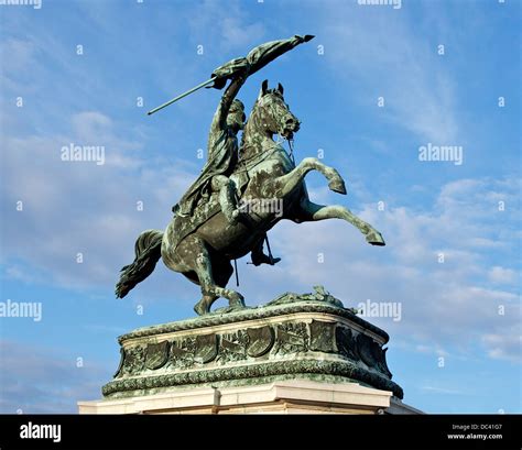 Statue of Archduke Charles, Heldenplatz, Hofburg, Vienna, Austria Stock ...