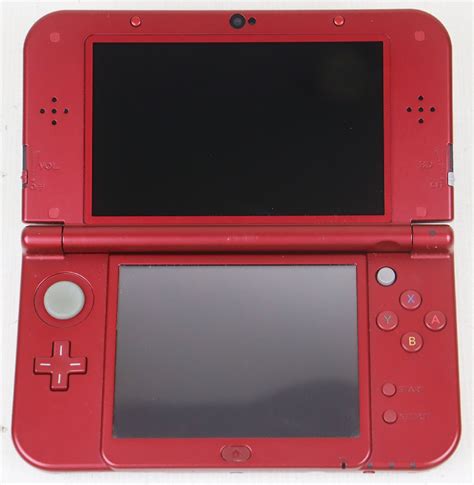 【傷や汚れあり】s★中古品★ゲーム機 『newニンテンドー3ds Ll メタリックレッド』 Nintendo任天堂 Red 001 本体のみ