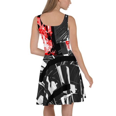 Wearable Art Graffiti Skater Dress Womensleeveless Street Art Etsy