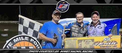 Bobby Hackel Wins Heath Memorial At Five Mile Point Speedway Sunday