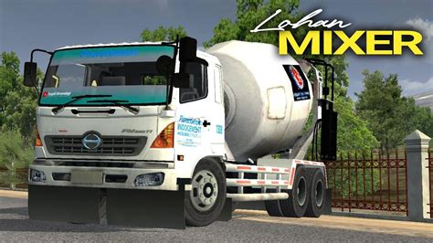 Rilis Truk Molen Mixer Hino Lohan By Fatih Concept Free Livery Ppl