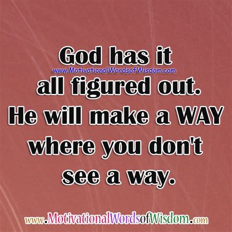 Quotes About God Making A Way 31 Quotes