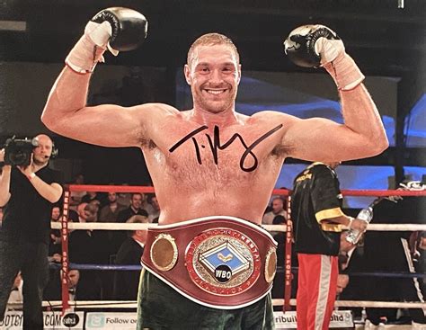 Signed 16x12 Photo Tyson Fury Official Merchandise