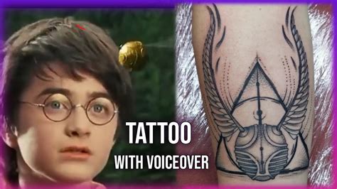 Harry Potter Golden Snitch Tattoo Timelapse Walkthrough Youtube