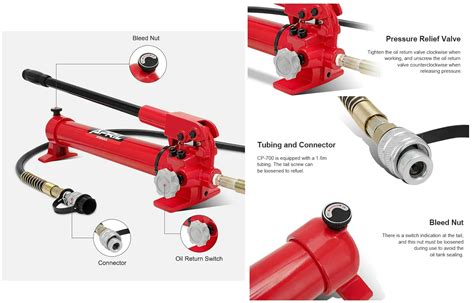 Hand Hydraulic Pump April Hydraulic Cp Max Output Kg Cm