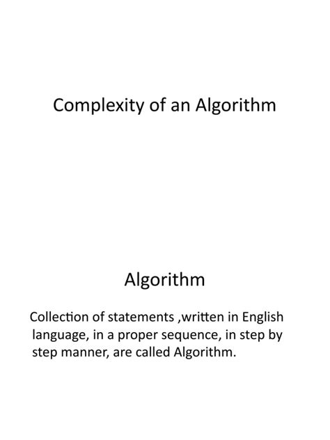 Understanding Algorithm Complexity A Detailed Explanation Of Time Complexity Space Complexity