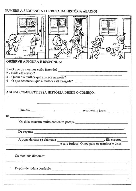 Complete A Historia - 20 Atividades Complete a História para Imprimir - Online Cursos Gratuitos