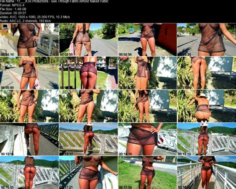 K X Productions See Through Fabric Almost Naked Public Mix Femdom