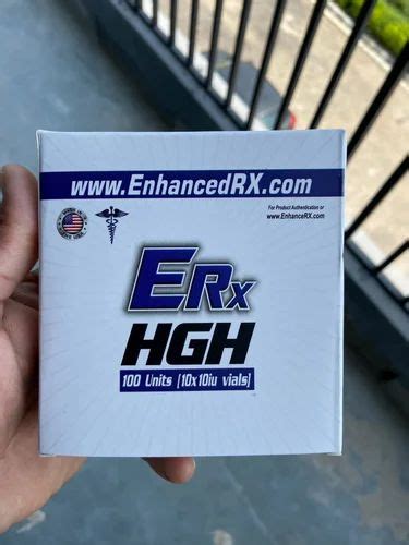 Enhanced Rx Hgh Somatropin 100iu Units 10 Vials X10mg Recombinant