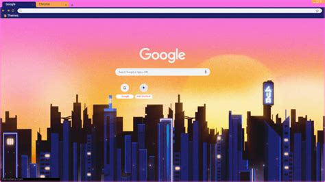 Pixel Sunset Chrome Theme Themebeta