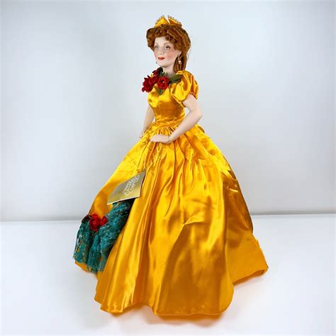 Franklin Heirloom Porcelain Doll Gone With The Wind Belle Watling The