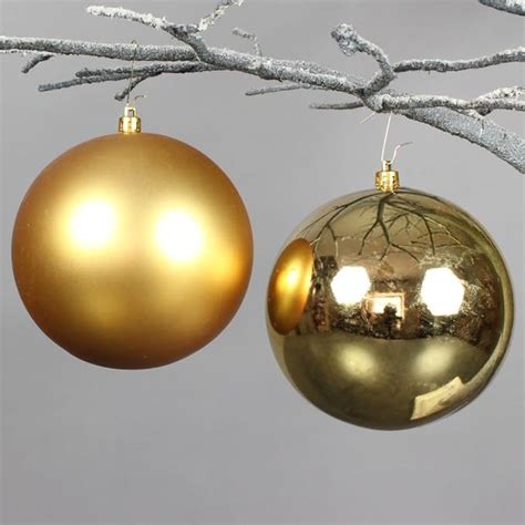 Amazon De Christbaumkugeln Weihnachtskugeln Dekokugeln 12 Cm Gold 4