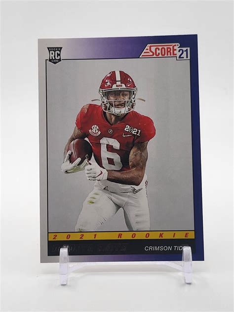 Devonta Smith Rookie Card Panini Score Tb Throwback Crimson